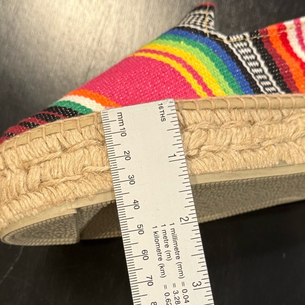 Striped Pink Multicolor Espadrille Slip-On - Picture 13 of 16